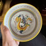 Bowl with yellow dragon motif